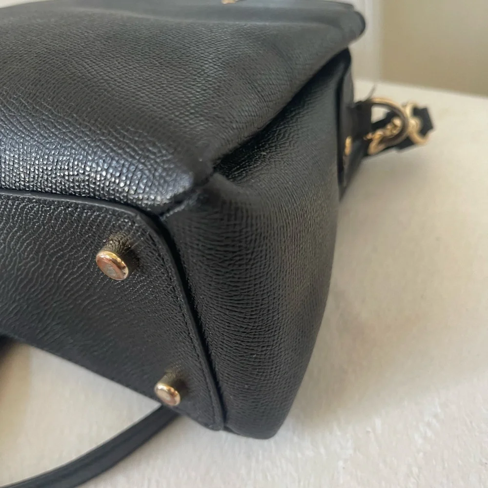 Coach Mini Lillie Carryall Black Satchel Bag EUC - Picture 10 of 13